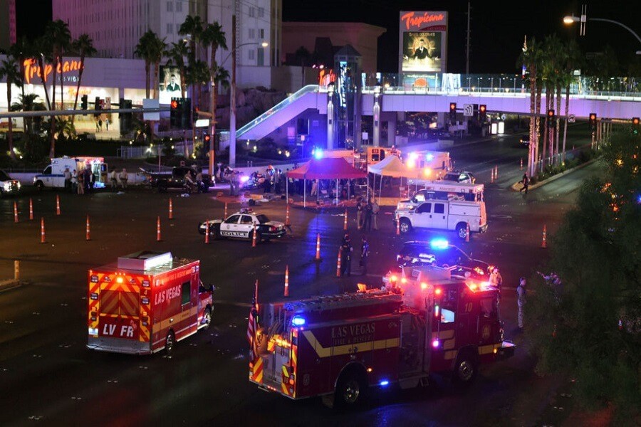 Las Vagas mass shooting scene