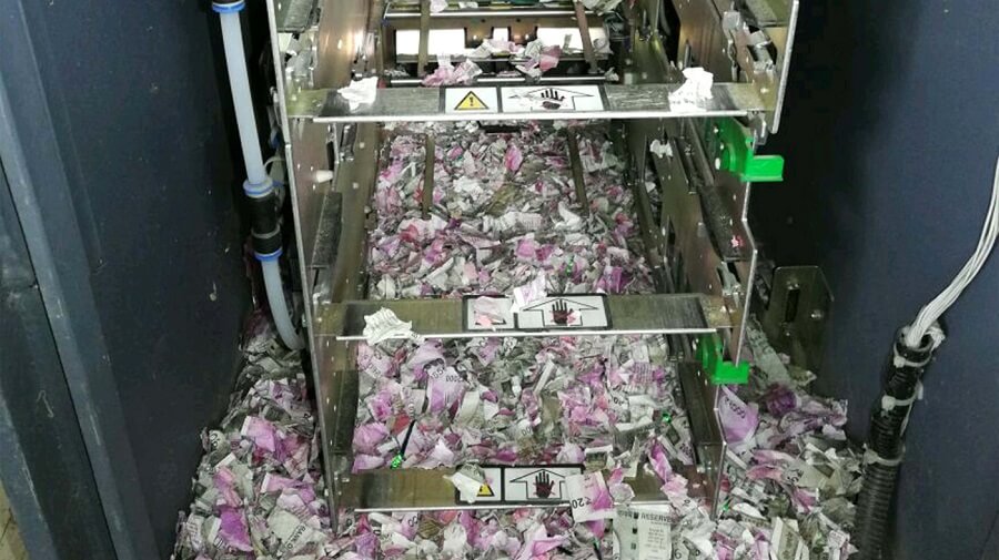 Inside the ATM where a rat shredded almost $18,000 worth of Indian rupee notes